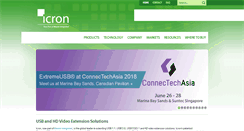Desktop Screenshot of icron.com