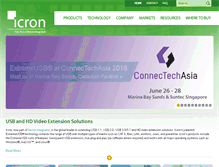 Tablet Screenshot of icron.com